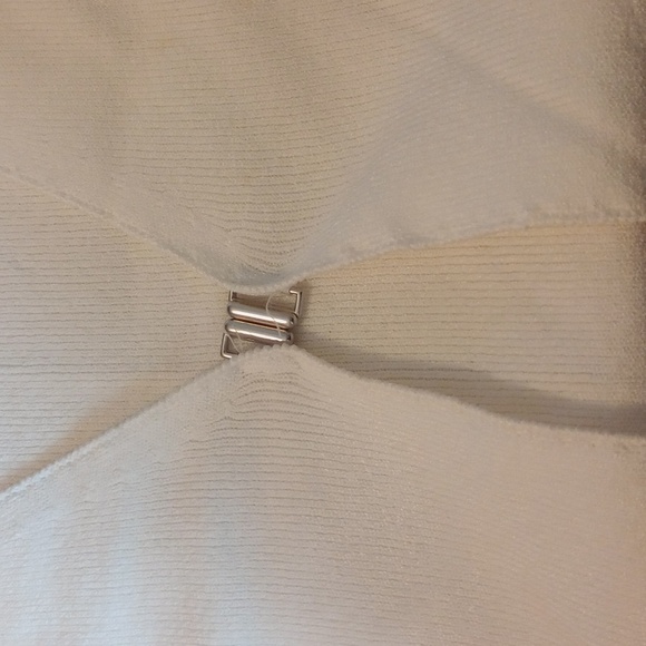 🎆2/$20 EUC LAUNDRY by SHELLI SEGAL IVORY  CARDIGAN. Stunning! - Picture 2 of 5